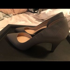 Gray pumps. Never worn.
